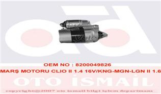 MARŞ MOTORU CLIO II 1.4 16V/KNG-MGN-LGN II 1.6 16V K4M/K7M Marka : VALEO