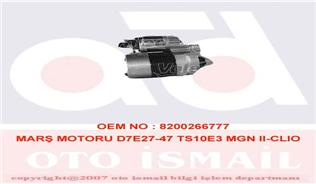 MARŞ MOTORU D7E27-47 TS10E3 MGN II-CLIO II-KNG-LGN II-LOGAN-SCENIC II 1.4-1.6 16V Marka : VALEO
