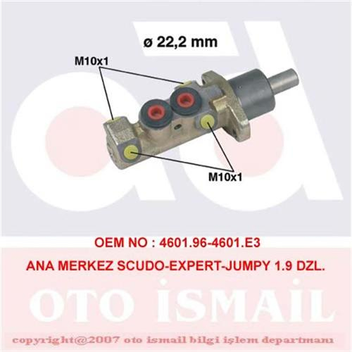 ANA MERKEZ SCUDO-EXPERT-JUMPY 1.6-1.9D-1.9TD 96 22.2 mm Marka : CIFAM