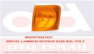 SİNYAL LAMBASI DUYSUZ SARI SOL VOLT 521517 Marka : MARS-