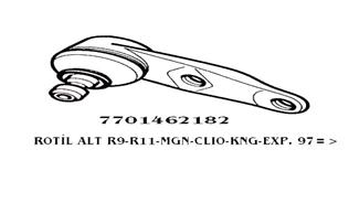 ALT ROTİL CLIO 91- - EXP 00- - MGN I 96- - TWNG 96- - SCENIC I 99-03 - R9 -R11-R19-R21 10 mm Marka : TRW